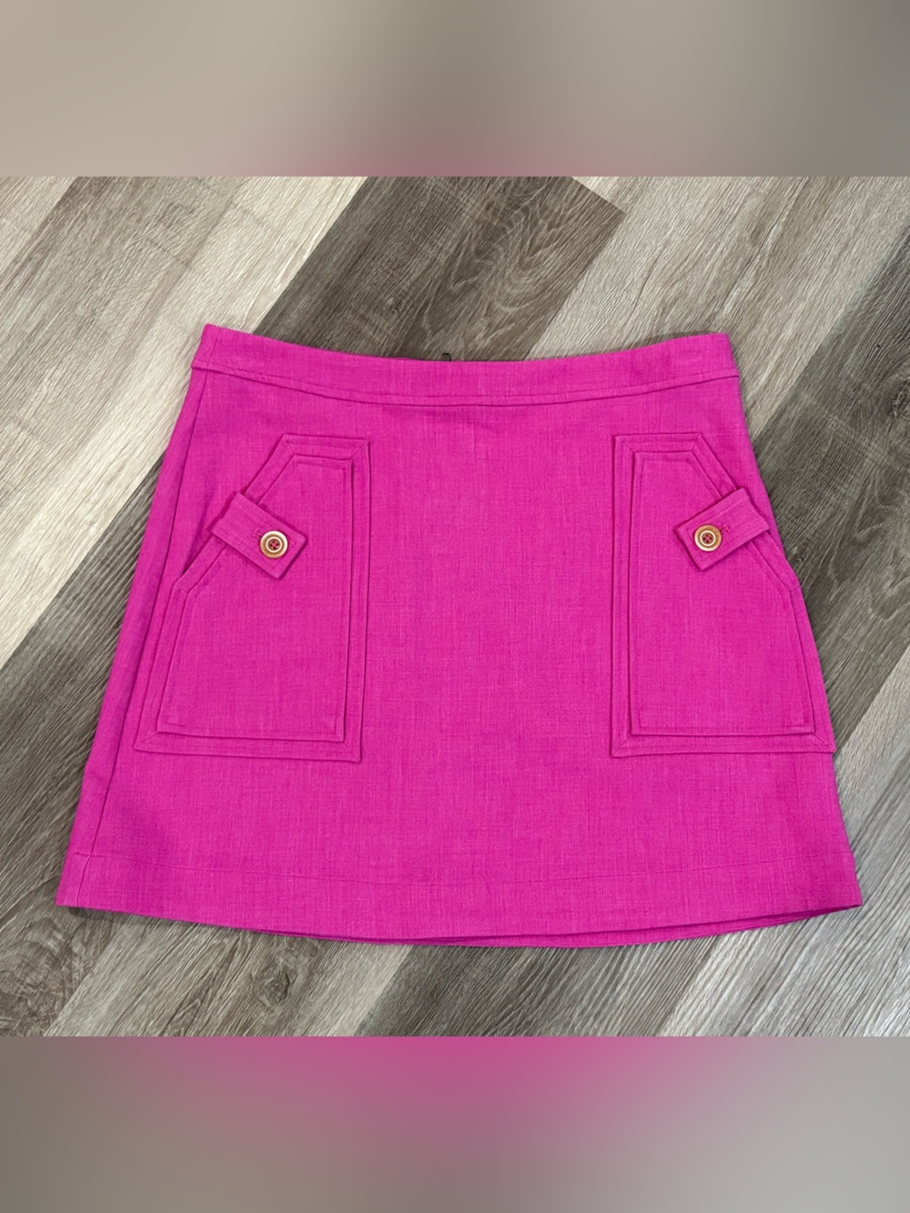 Maeve Anthropologie NEW Fuscha Mini Skirt Pocket Accent MEDIUM A-Line Preppy